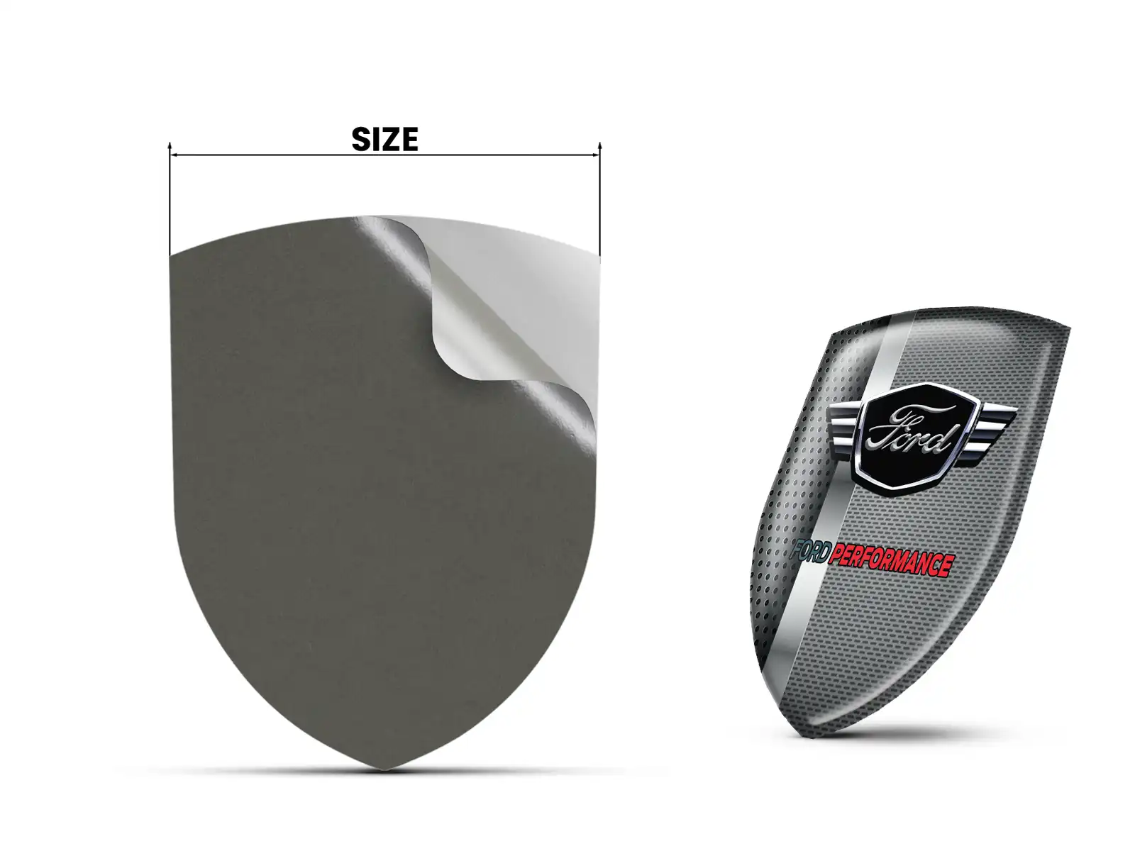 Ford Domes Emblem Edles Finish Top Dome Labels